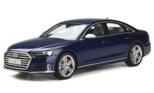 Diecast model cars Audi S8 berline (D5) metallic blue 2020 1/18 GT Spirit
