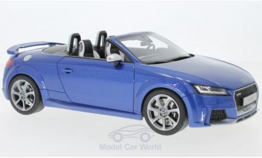 Diecast model cars Audi TT rs roadster metallic blue 1/18 GT Spirit