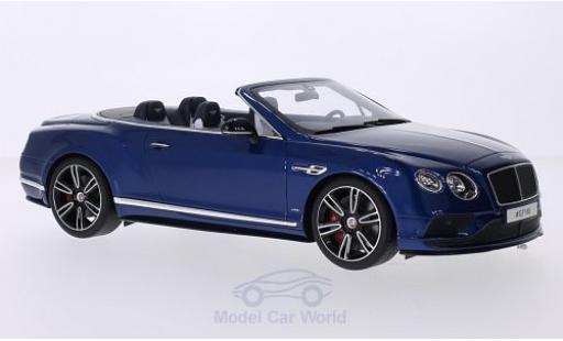Diecast model cars Bentley Continental GT V8 S Convertible metallic blue 1/18 GT Spirit