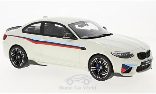 Diecast model cars Bmw M2 m-performance M Performance white/Dekor 2016 1/18 GT Spirit
