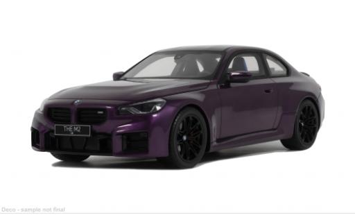 Diecast model cars Bmw M2 coupe purple 2023 1/18 GT Spirit