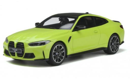 Diecast model cars Bmw M4 coupe (G82) yellow 1/18 GT Spirit