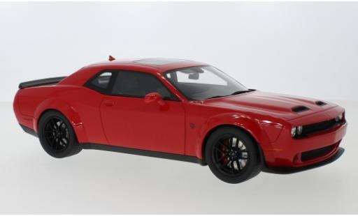 Diecast model cars Dodge Challenger SRT Hellcat Redeye Widebody red 2019 1/18 GT Spirit