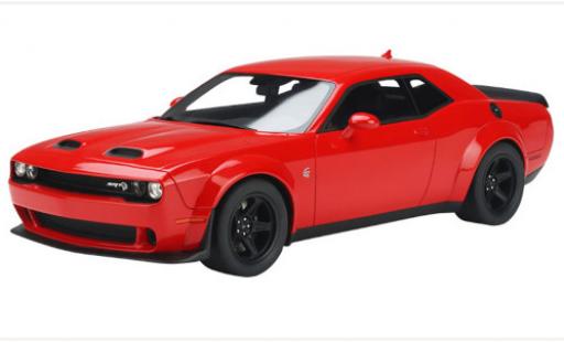 Diecast model cars Dodge Challenger Super Stock SRT red 2021 1/18 GT Spirit