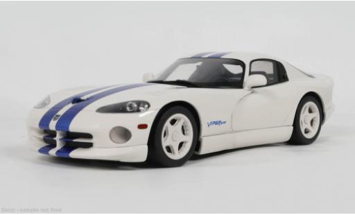 Diecast model cars Dodge Viper GTS white/blue 1996 1/18 GT Spirit