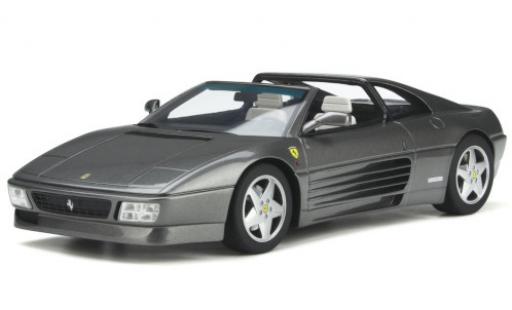 Diecast model cars Ferrari 348 GTS metallic grey 1993 1/18 GT Spirit