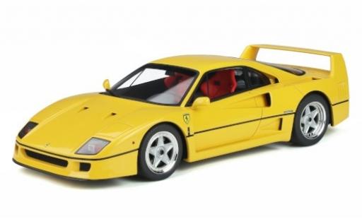 Diecast model cars Ferrari F40 Coupe yellow 1987 1/18 GT Spirit