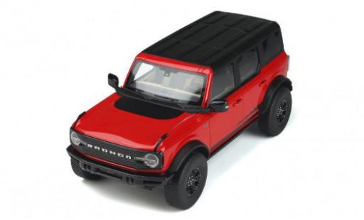 Diecast model cars Ford Bronco Wildtrak 4 Doors Wildtrack red/black 2021 1/18 GT Spirit