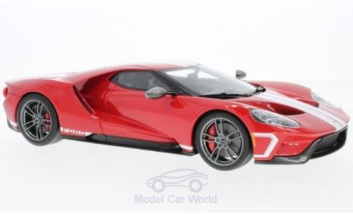 Diecast model cars Ford GT Heritage Edition red/white 2017 1/18 GT Spirit