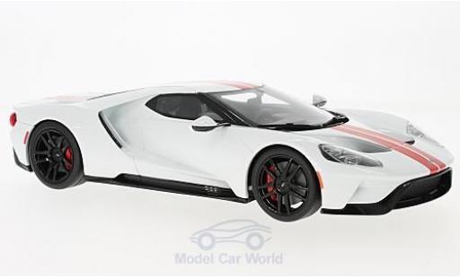 Diecast model cars Ford GT Berlinetta white/red 2017 1/18 GT Spirit