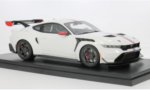 Diecast model cars Ford Mustang GTD white 2025 1/18 GT Spirit