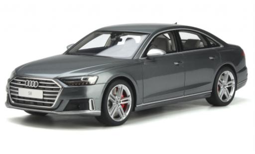 Diecast model cars Audi S8 berline metallise grey 2020 1/18 GT Spirit