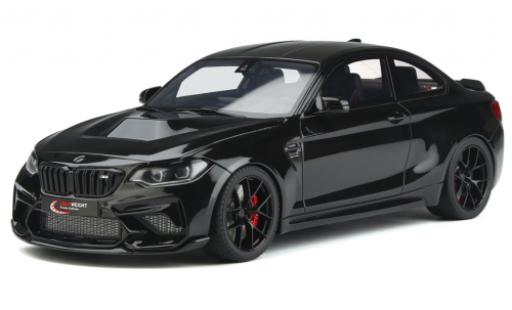 Diecast model cars Bmw M2 coupe Competiiton By Lightweight Performance metallise black 2021 1/18 GT Spirit
