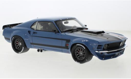 Diecast model cars Ford Mustang Tuning by Ruffian Cars blue 1970 1/18 GT Spirit