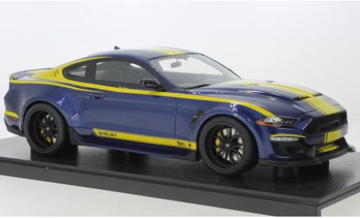 Diecast model cars Ford Mustang Fastback Shelby Super Snake blue fonc&Atilde;&copy;/yellow Blue Hornet 2021 1/18 GT Spirit