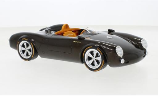 Diecast model cars Porsche 550 Base Spyder by Slang500 and Josibal brown 2019 1/18 GT Spirit