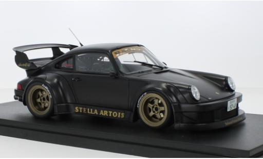 Diecast model cars Porsche 911 RWB (964) matte noir Stella 2008 1/18 GT Spirit