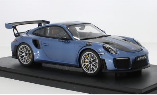 Diecast model cars Porsche 911 GT2 RS (991.2) metallise blue 2021 1/18 GT Spirit