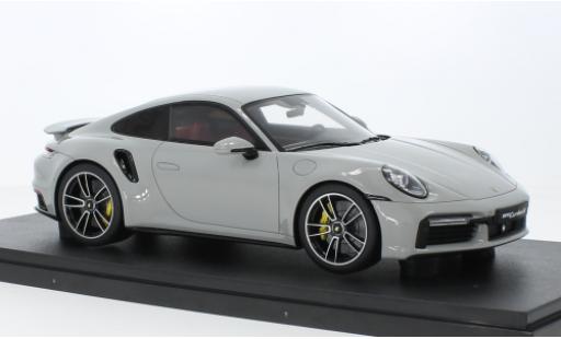 Diecast model cars Porsche 911 Turbo s grey 2020 1/18 GT Spirit