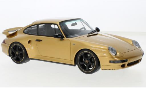 Diecast model cars Porsche 911 Turbo S (993) Projct Gold dor&Atilde;&copy; 2018 1/18 GT Spirit
