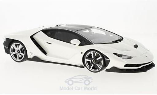 Diecast model cars Lamborghini Centenario Coupe metallic white 2016 1/18 GT Spirit