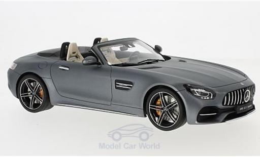 Diecast model cars Mercedes AMG GT GT C Roadster matt-grey 2017 1/18 GT Spirit