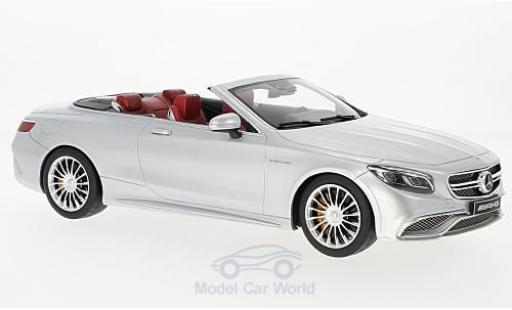 Diecast model cars Mercedes Classe S AMG S 65 Convertible grey 1/18 GT Spirit