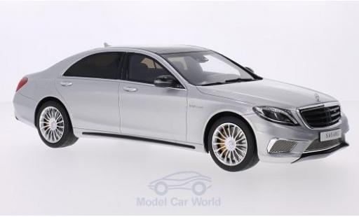 Diecast model cars Mercedes Classe S AMG S65 (W222) grey 2016 1/18 GT Spirit