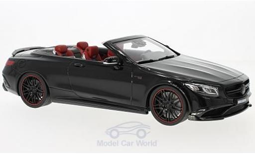 Diecast model cars Mercedes B S-Class Brabus 850 S Class Convertible black 2016 1/18 GT Spirit