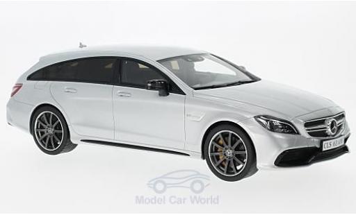Diecast model cars Mercedes CLS Shooting Brake 63 AMG grey 2014 1/18 GT Spirit