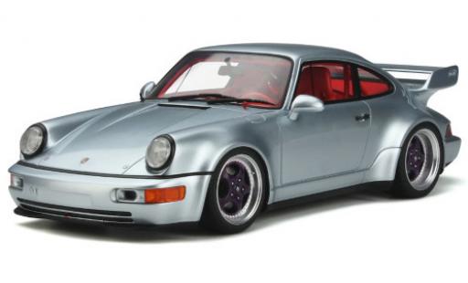 Diecast model cars Porsche 911 Base 3.8 grey 1990 1/18 GT Spirit