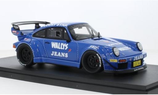 Diecast model cars Porsche 911 RWB blue Osho 1/18 GT Spirit