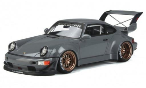 Diecast model cars Porsche 911 RWB Body Kit Akiba grey 1992 1/18 GT Spirit