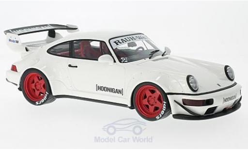 Diecast model cars Porsche 911 RWB white without Vitrine 1/18 GT Spirit