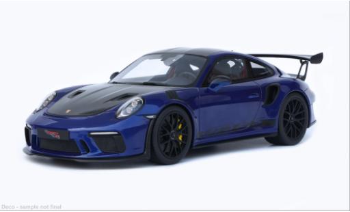 Diecast model cars Porsche 911 GT3 R (991.2) blue 2018 1/18 GT Spirit
