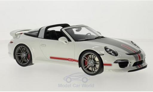 Diecast model cars Porsche 911 Targa by Techart white/Dekor 1/18 GT Spirit