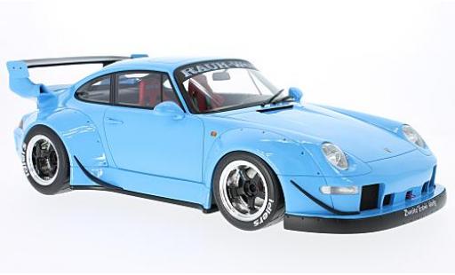 Diecast model cars Porsche 911 RWB blue 1/12 GT Spirit
