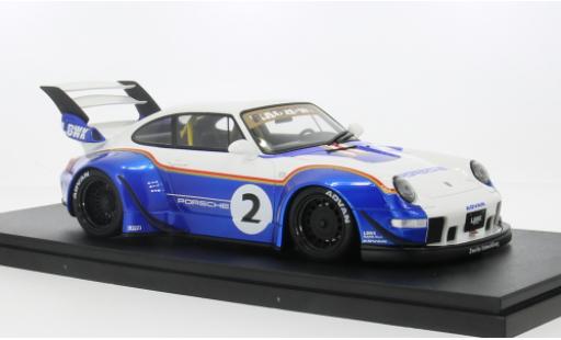 Diecast model cars Porsche 911 RWB LBWK blue/white 2023 1/18 GT Spirit