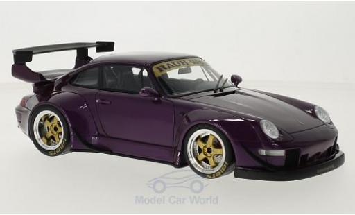 Diecast model cars Porsche 911 RWB metallic purple 1/18 GT Spirit