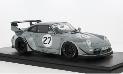 Diecast model cars Porsche 911 RWB silver 2024 1/18 GT Spirit