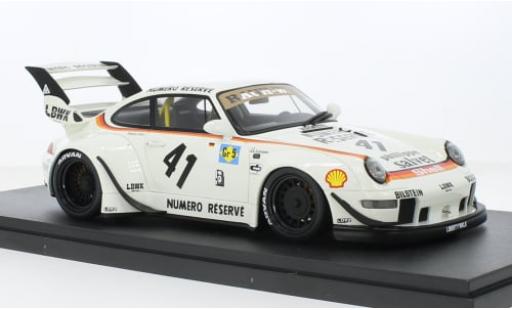 Diecast model cars Porsche 911 RWB white Kato-San 1/18 GT Spirit
