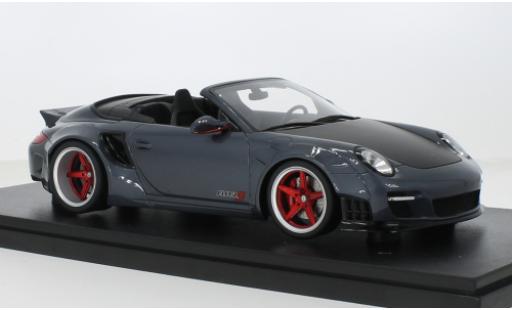 Diecast model cars Porsche 911 Cabriolet (997) Convertible LB-Works grey 2016 1/18 GT Spirit