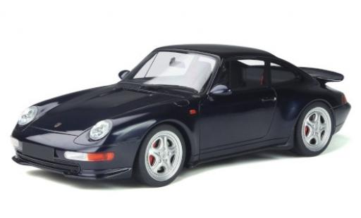 Diecast model cars Porsche 911 RS metallic blue 1995 1/18 GT Spirit