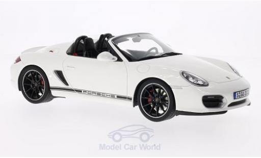 Diecast model cars Porsche 718 Spyder white T&Atilde;&frac14;ren and Hauben closed without Vitrine 1/18 GT Spirit