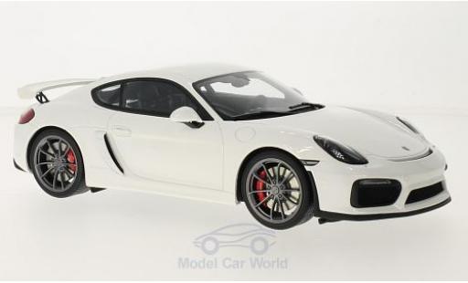 Diecast model cars Porsche 718 GT4 white 1/18 GT Spirit