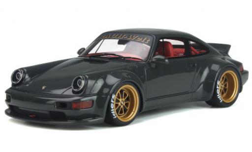 Diecast model cars Porsche 911 RWB Bourgogne Body Kit grey Basis: 911 1/18 GT Spirit
