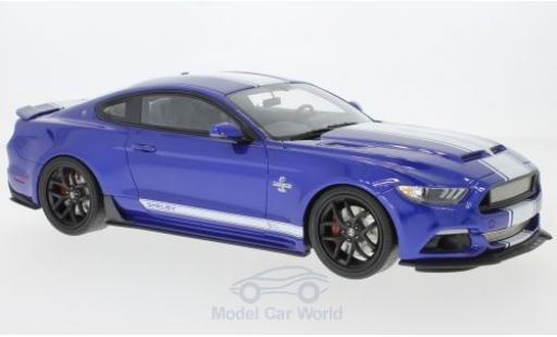 Diecast model cars Shelby Mustang Super Snake blue/white 2017 1/18 GT Spirit