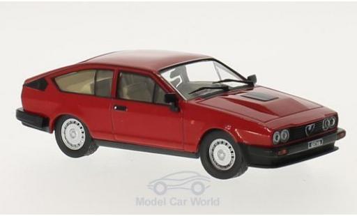 Diecast model cars Alfa Romeo Alfetta gtv6 V6 2.5 red 1980 1/18 GTI Collection