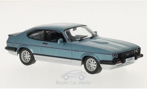 Diecast model cars Ford Capri 2.8i MKIII 2.8 Injection metallic blue/grey 1982 1/43 GTI Collection