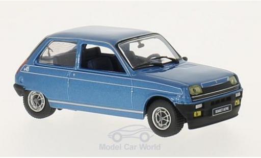 Diecast model cars Renault 5 Alpine metallic blue 1976 1/43 GTI Collection